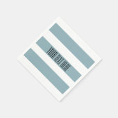 Graue blaue Streifen Serviette (Ecke)