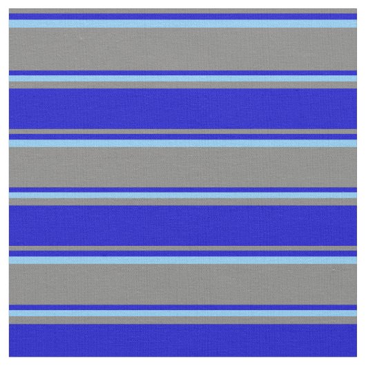 Graue, blaue und helle blaue Streifen Stoff (Nahaufnahme)