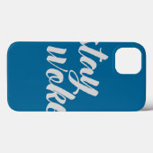 Graue Bleibe Geweckt Case-Mate iPhone Hülle (Rückseite (Horizontal))