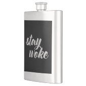 Graue Bleibe Geweckt Flachmann (Links)