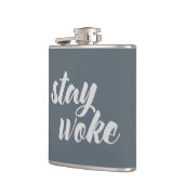 Graue Bleibe Geweckt Flachmann (Links)