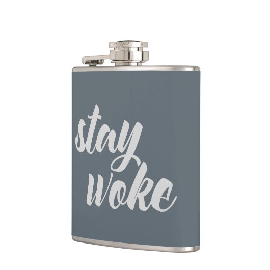 Graue Bleibe Geweckt Flachmann (Links)