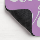 Graue Bleibe Geweckt Mousepad (Ecke)