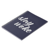 Graue Bleibe Geweckt Notizblock (Linke Seite)