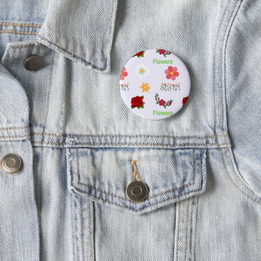 Graue Blume Button (Beispiel)