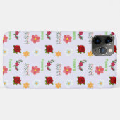 Graue Blume Case-Mate iPhone Hülle (Rückseite (Horizontal))