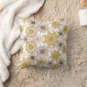 Graue Blume Kissen (Decke)