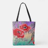 Graue Blume, Pfefferlinge, Blumengras Tasche (Rückseite)
