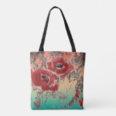 Graue Blume, Pfefferlinge, Blumengras Tasche (Rückseite)