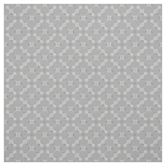 Graue Blume & Square Polka Dots Stoff (Muster)