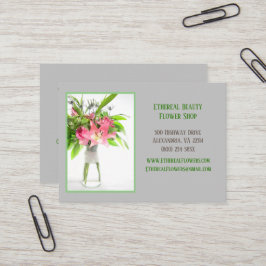 Graue Blume Visitenkarte
