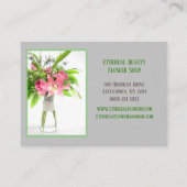 Graue Blume Visitenkarte (Vorderseite)