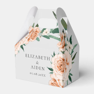 Graue Blumen-Hochzeitskollektion Geschenkbox Geschenkschachtel