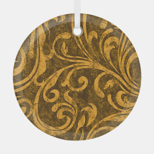 Graue, blumige, hochauflösende, nahtlose Textur. Ornament Aus Glas