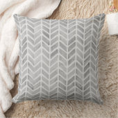 Graue Bogenmuster für natürliche Zuhause Kissen (Decke)