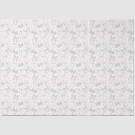 Graue Bows und rosa Punkte Seidenpapier