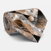 Graue, braune Abstraktion. Krawatte (Gerollt)