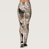 Graue, braune Abstraktion. Leggings (Rückseite)