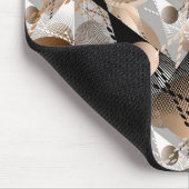 Graue, braune Abstraktion. Mousepad (Ecke)