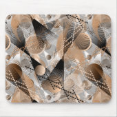 Graue, braune Abstraktion. Mousepad (Vorne)
