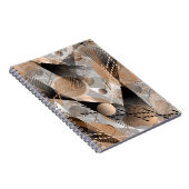 Graue, braune Abstraktion. Notizblock (Rechte Seite)