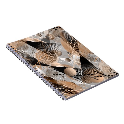 Graue, braune Abstraktion. Notizblock (Rechte Seite)