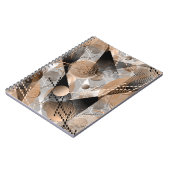 Graue, braune Abstraktion. Notizblock (Linke Seite)