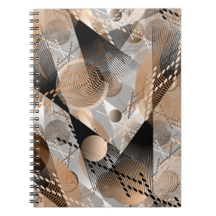 Graue, braune Abstraktion. Notizblock