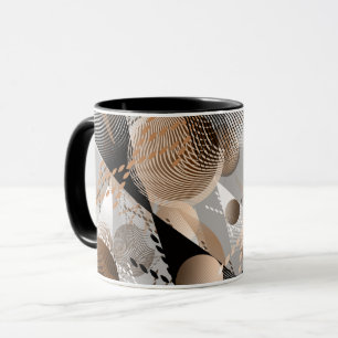 Graue, braune Abstraktion. Tasse