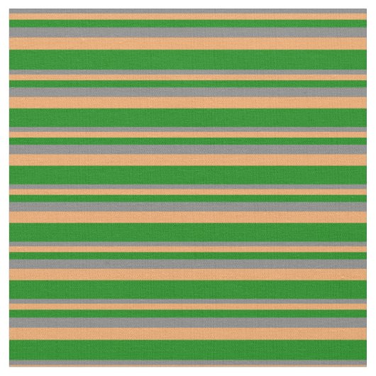 Graue, braune und grüne Streifen Stoff (Nahaufnahme)