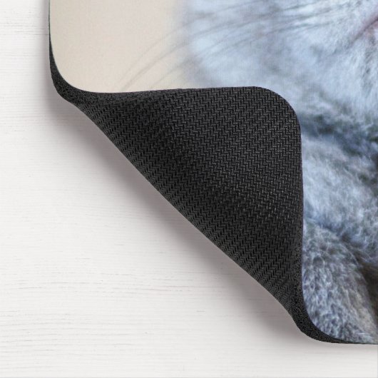 Graue britische Shorthair Katze Mousepad (Ecke)