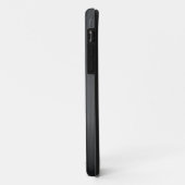 Graue Brushed Aluminium Metal Print Case-Mate iPhone Hülle (Hinten/Links)