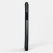 Graue Brushed Aluminium Metal Print Case-Mate iPhone Hülle (Hinten/Rechts)