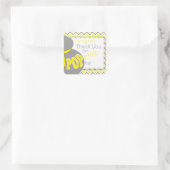 Graue Bump Baby Dusche Sticker (Tasche)