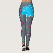 Graue bunte Elf Paraglide Leggings (Rückseite)