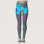 Graue bunte Elf Paraglide Leggings (Vorderseite)