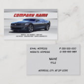 Graue Camaro Visitenkarten Visitenkarte (Vorne/Hinten)