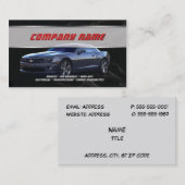 Graue Camaro Visitenkarten Visitenkarte (Vorne/Hinten)