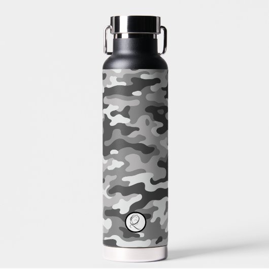 Graue Camouflage #1 Thopper Wasserflasche mit Kupf Trinkflasche (Vorne)