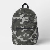Graue Camouflage Bedruckter Rucksack (Vorderseite)
