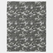 Graue Camouflage Fleecedecke (Vorderseite)