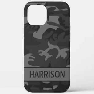 Graue Camouflage-Monogramm Case-Mate iPhone Hülle