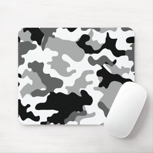 Graue Camouflage Mousepad (Mit Mouse)