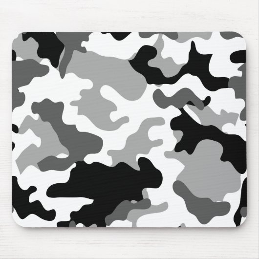 Graue Camouflage Mousepad (Vorne)