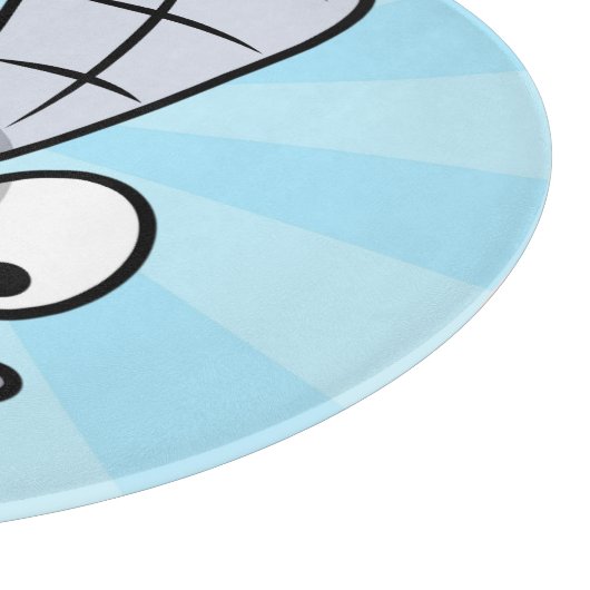 Graue Cartoon-Haus-Fliege Schneidebrett (Ecke)