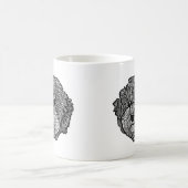 Graue Cavoodle Hund Personalisiert Zeichn Hand Kaffeetasse (Mittel)