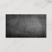Graue Chalkboard Pattern Consultant-Visitenkarte Visitenkarte (Rückseite)
