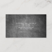 Graue Chalkboard Schlicht Moderne Feminine Visitenkarte (Rückseite)
