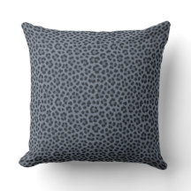 Graue Cheetah-Druck-Wurfkissen