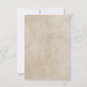 Graue Chic Zickzack Response Card RSVP Karte (Rückseite)